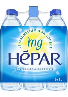 Hépar Eau Minérale Bouteille 6 x 1 L