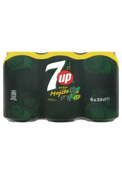 Soda Mojito 7UP pack de 6 canettes