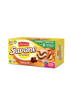 BROSSARD: Savane Gâteau tout Chocolat format familial 2 X 310 Gr