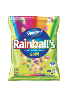 SHNEIDER'S: RAINBALL-S-SOUR BONBONS ACIDULES AU BON GOÛT DE FRUITS