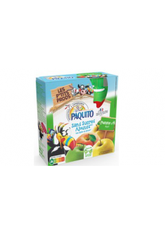 PAQUITO GOURDES POMMES S/SUCRES AJOUTES 4X90GR